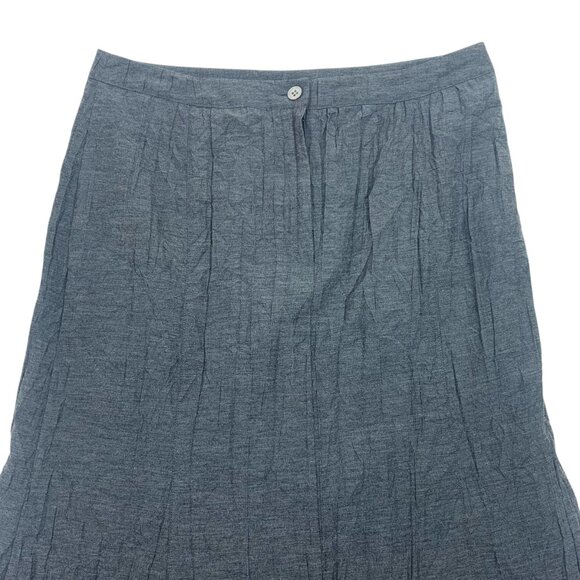 Asymmetrical textured skirt dark grey sz38  goth style ERIC ALEXANDRE - Picture 13 of 16